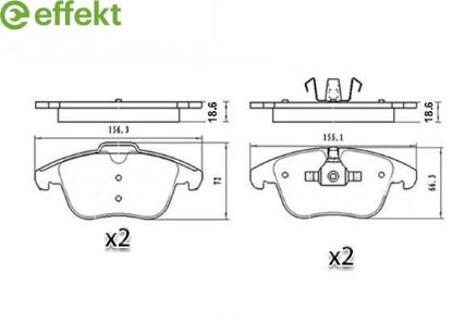 Brake Pad Set, disc brake VOLVO - 30793107
