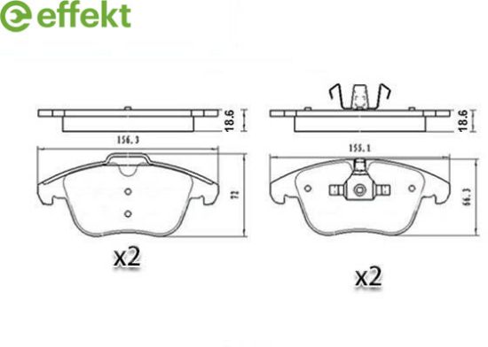 Brake Pad Set, disc brake VOLVO - 30793107