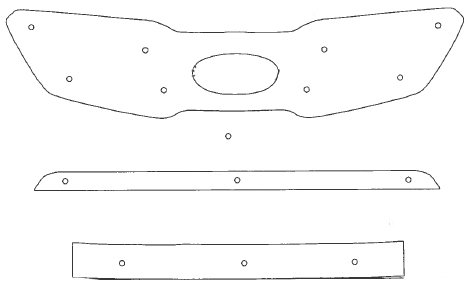 Trim/Protection Strip, radiator grille Kia Sorento 2011-2012