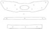 Trim/Protection Strip, radiator grille Kia Sorento 2011-2012