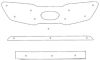 Trim/Protection Strip, radiator grille Kia Sorento 2011-2012