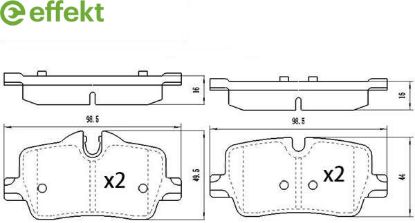 Brake Pad Set, disc brake BMW
