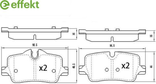 Brake Pad Set, disc brake BMW