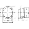 Front Fog Light Udutuli 12V 90mm H7