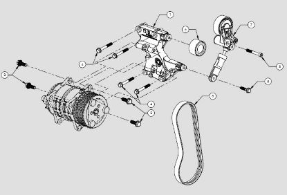 Holder, air conditioning compressor MB Sprinter 2.1 E5 OM651(+/- AC)(+N63) 08.2009>