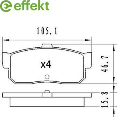 Brake Pad Set, disc brake Nissan