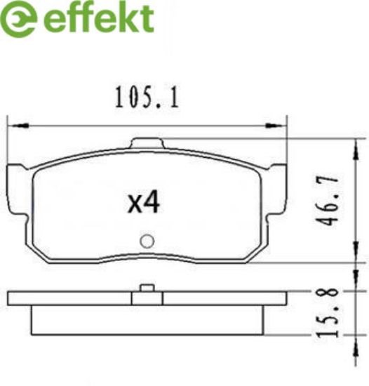 Brake Pad Set, disc brake Nissan