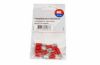 Terminal, electric universal parts plaat 4.8x0.5mm punane