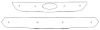 Trim/Protection Strip, radiator grille Ford Focus 2008-2010