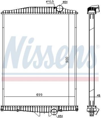 Radiator, engine cooling VOLVO FM-12