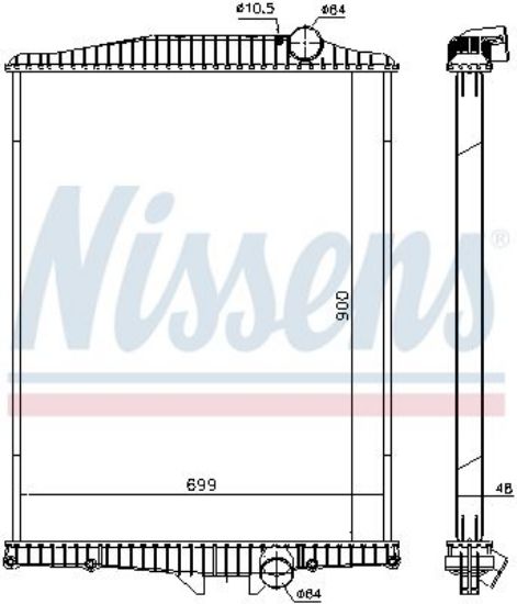 Radiator, engine cooling VOLVO FM-12