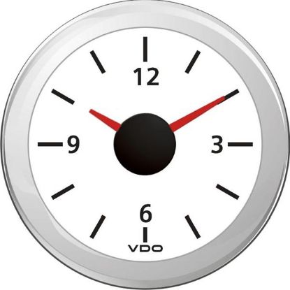 Clock 12V Ø 52mm IP 67 - valge