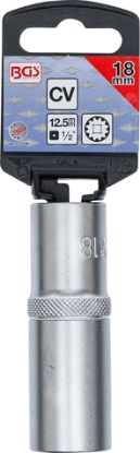 Socket Wrench Insert 1/2" Deep Socket "Gear Lock", 18 mm Socket Wrench Insert 1/2" Deep Socket "Gear Lock", 18 mm