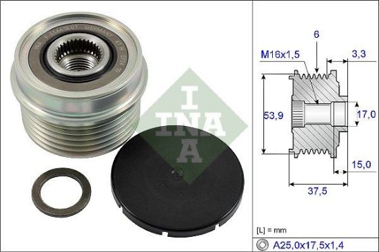 Alternator Freewheel Clutch TRANSIT Buss 01.00 - 05.06
