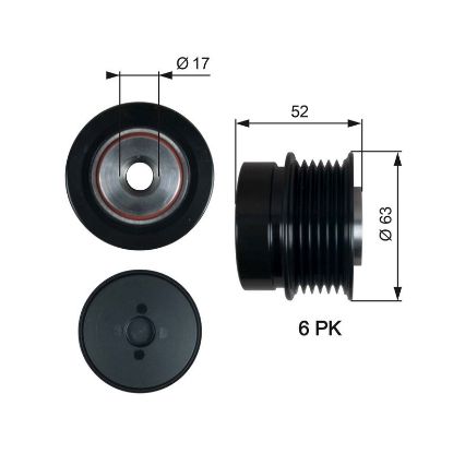 Alternator Freewheel Clutch Jaguar