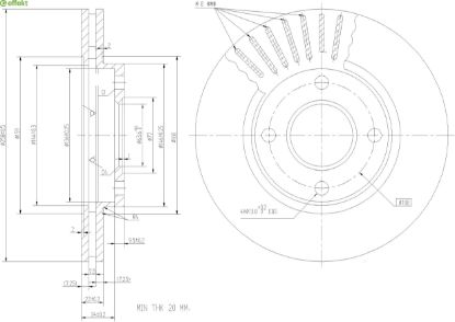 Brake Disc MAZDA - DD32-33-25X