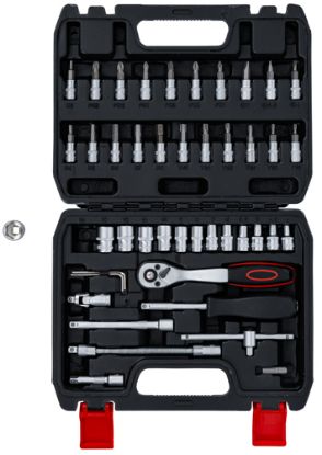 Socket Wrench Set 46-piece Socket Set, 1/4"