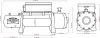 Wire Rope Winch DWM 12000 HD, 12V 12000 lbs (5443 kg) - trossiga