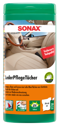 Leather Care Lotion nahahoolduslapid 25tk, plastkarbis Leather Care Lotion nahahoolduslapid 25tk, plastkarbis