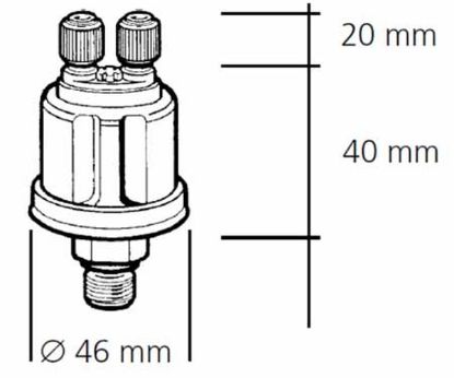 Sensor, oil pressure 10bar.