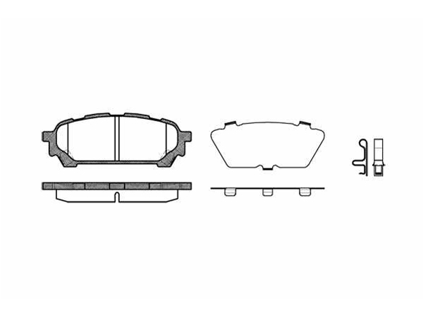 Brake Pad Set, disc brake SUBARU - 26696 FE050