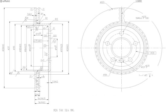 Brake Disc BMW - 34 21 6 775 287
