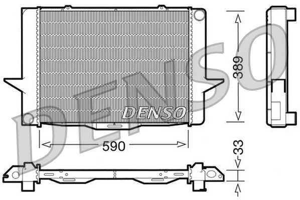 Radiator, engine cooling Volvo 850
