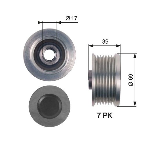 Alternator Freewheel Clutch Nissan