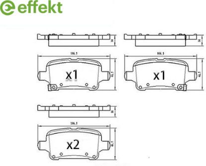 Brake Pad Set, disc brake GENERAL MOTORS - 13454674
