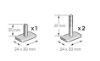 Extension Set, trailer hitch bike carrier T-soone adapter OE raamile 24x30 (591/598/599),kom