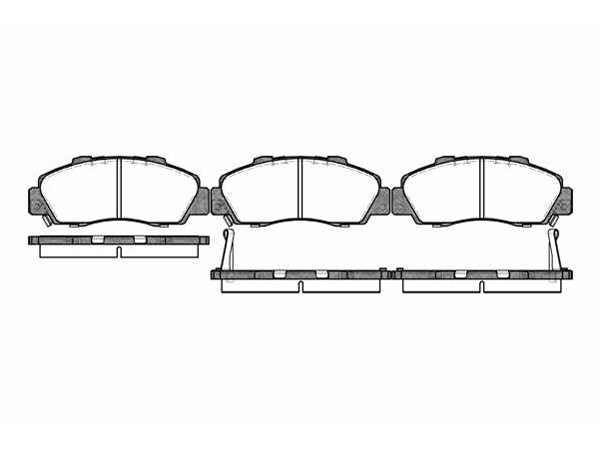 Brake Pad Set, disc brake HONDA - 45022-SL0-G00