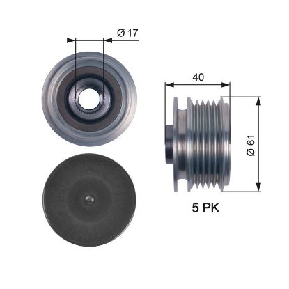 Alternator Freewheel Clutch HYUNDAI, KIA .....