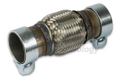 Flexible Pipe, exhaust system 61x210mm punutud sisu klambritega