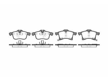 Brake Pad Set, disc brake GENERAL MOTORS - 93176115