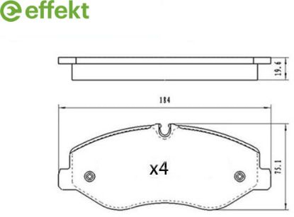 Brake Pad Set, disc brake MERCEDES-BENZ - 447 420 00 20