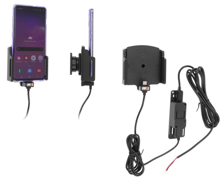 Mobile phone/PDA holder laius 75-89mm, paksus 2-10mm, USB-C fiks.