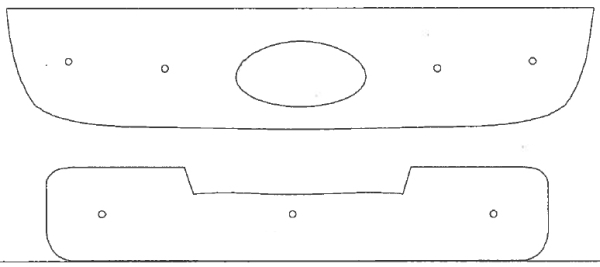 Trim/Protection Strip, radiator grille Kia Sportage 2007-2010