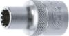 Socket Wrench Insert 1/2" Socket "Gear Lock", 9 mm