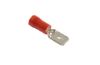 Terminal, electric universal parts plaatpistik 6.3x0.8mm punane