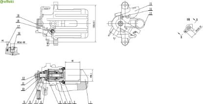 Brake Caliper VAG - 8E0 615 423B