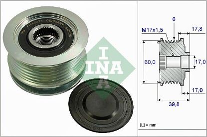 Alternator Freewheel Clutch Mitsubishi