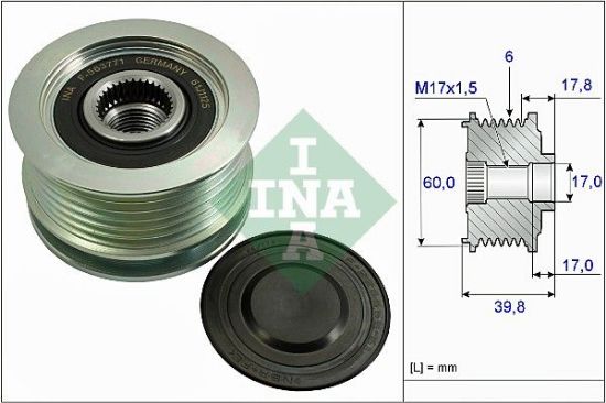 Alternator Freewheel Clutch Mitsubishi