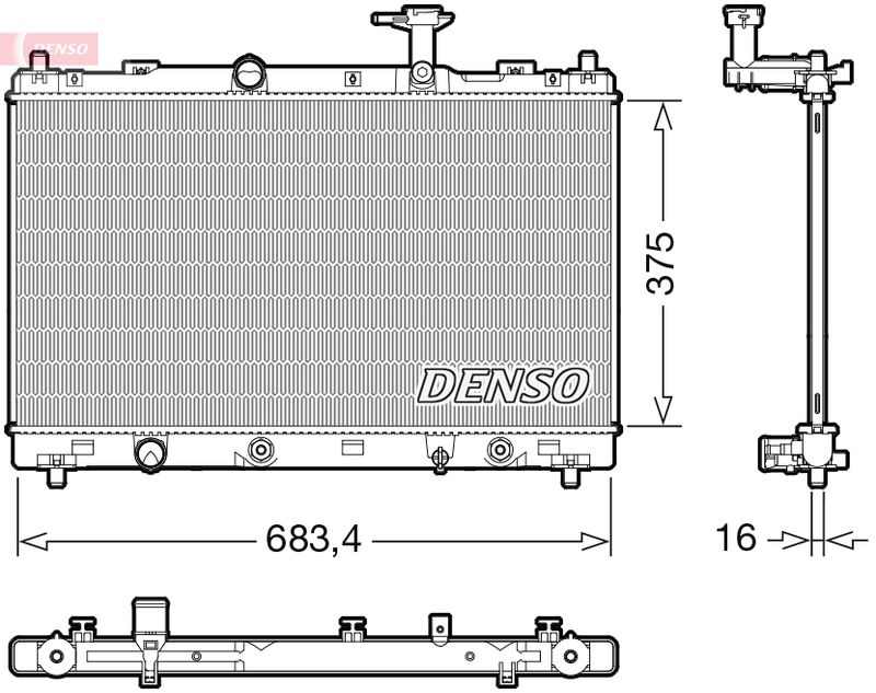 Radiator, engine cooling SUZUKI 1770061M10