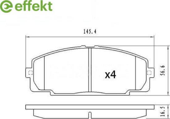 Brake Pad Set, disc brake Toyota