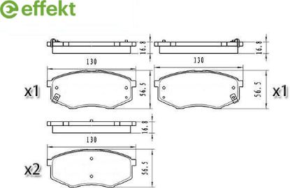 Brake Pad Set, disc brake Hyundai
