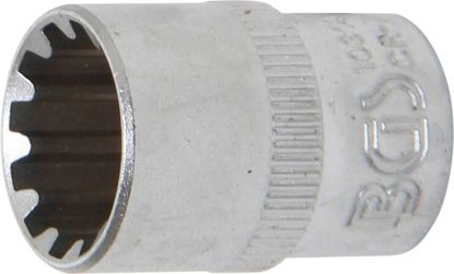 Socket Wrench Insert 3/8" Socket "Gear Lock", 14 mm