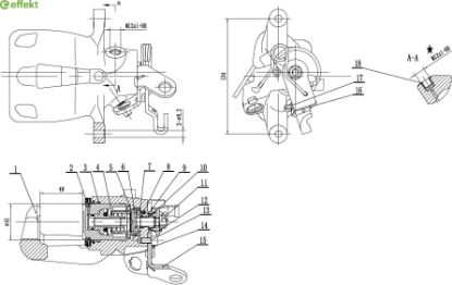 Brake Caliper VAG - 1K0 615 423