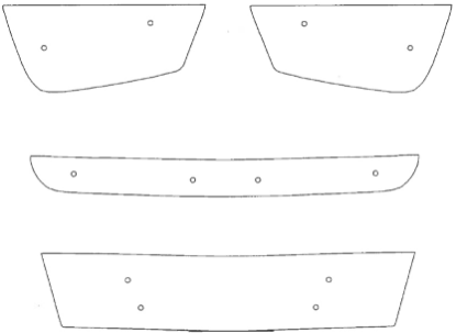 Trim/Protection Strip, radiator grille Renault Trafic 2010-2014