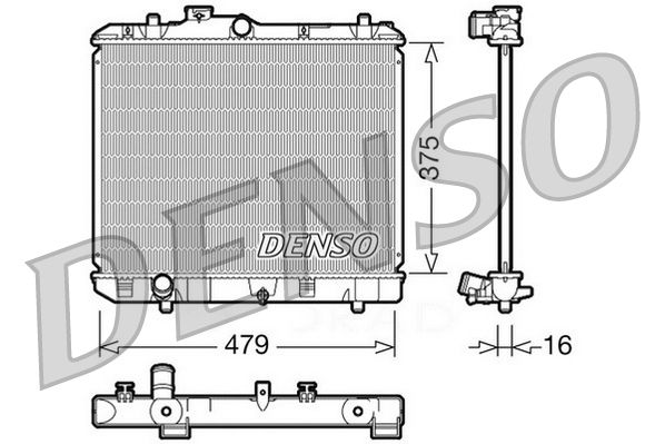 Radiator, engine cooling SUZUKI Splash 1.0 i * Man.