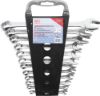 Spanner Set, ring/open ended 12-piece Combination Spanner Set, in Accordance wi